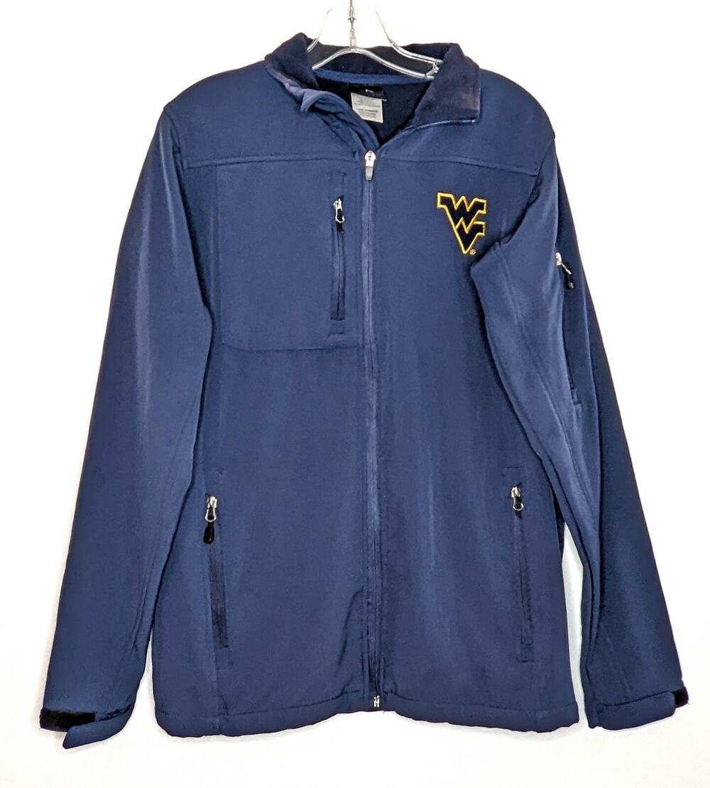 WVU Womens Jacket West Virginia Mountaineers Insulated Fleece Coat Small